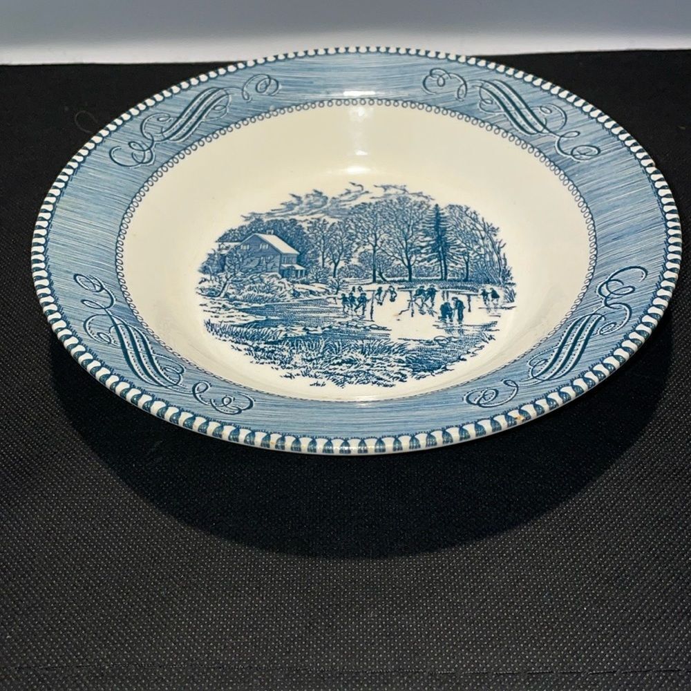 Blue and White Ceramic Bowl